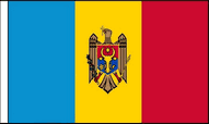 Moldova Table Flags
